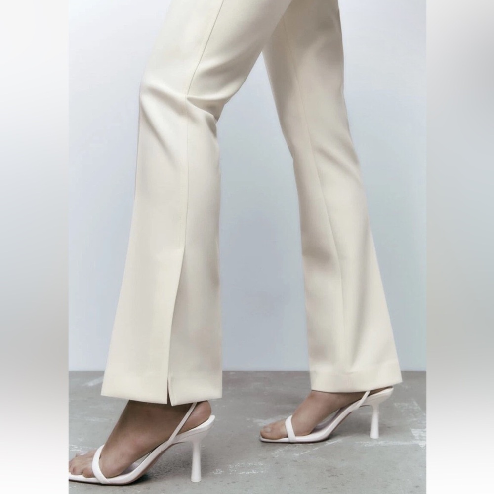 Zara Elegant Cream pants - Picture 3 of 10